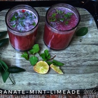 Pomegranate-mint-limeade
